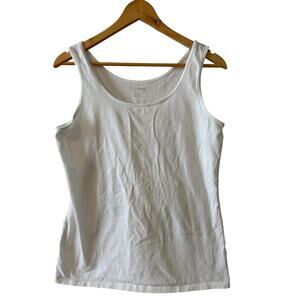 LL Bean White Tank Top M